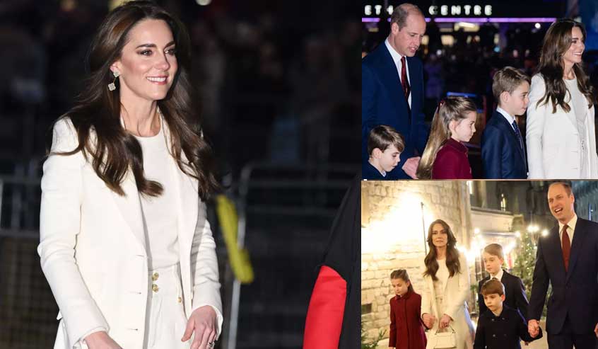 Prince William, Princess Kate and their three children attend Christmas Carol Service at Westminster Abbey