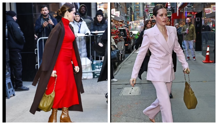 Claire Foy steps out in glamour to appear on Good Morning America