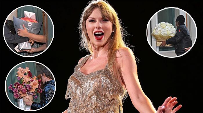 Taylor Swift receives dozens of mysterious flower deliveries on birthday