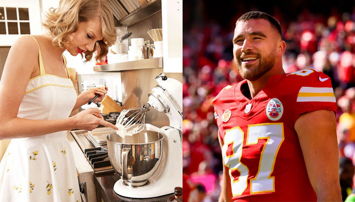 Taylor Swift likes to visit Travis Kelce before his football games