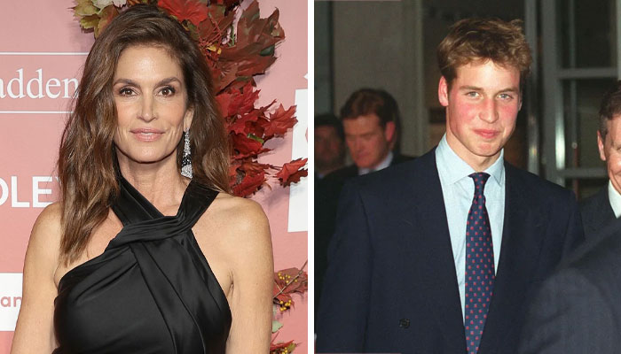 Prince William met Cindy Crawford when he was only 13 or 14.