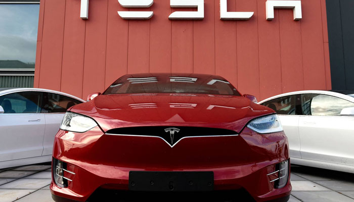 The showroom and service centre for the US automotive and energy company Tesla in Amsterdam. — AFP/File