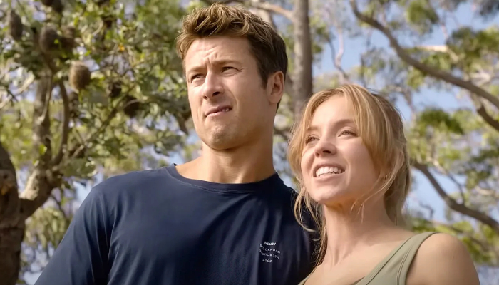 Sydney Sweeney and Glen Powell in ‘Anyone But You’
