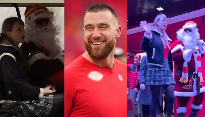 Taylor Swift brings Santa to Travis Kelce’s Christmas game