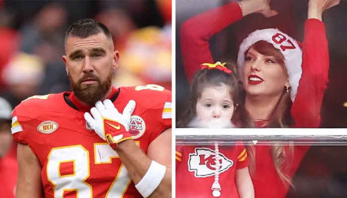 Taylor Swift, Travis Kelce’s parents spend Christmas together watching football