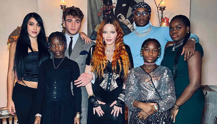 Madonna spent Christmas with her six kids