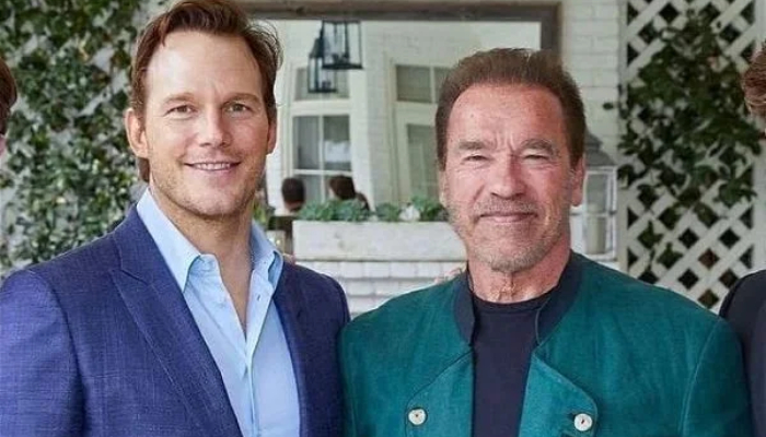 Arnold Shwarzenegger and Chris Pratt