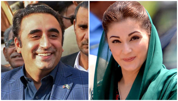 PPP Chairman Bilawal Bhutto-Zardari (left) and PML-N Senior Vice President Maryam Nawaz. — AFP/File