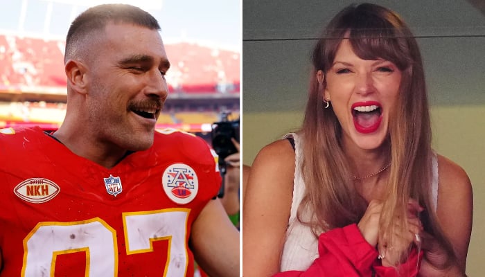 Travis Kelce and Taylor Swift happiest together