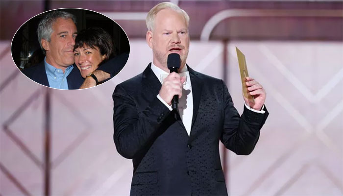 Golden Globes host Jim Gaffigan was met with unamused laughter after cracking the Jeffrey Epstein joke