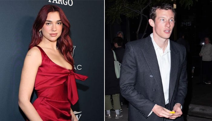 Dua Lipa was spotted intimately dancing with Callum turner at a party