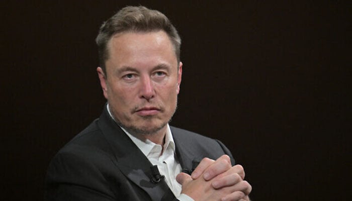 Elon Musk at the Vivatech technology startups and innovation fair at the Porte de Versailles exhibition center in Paris, on June 16, 2023. — AFP