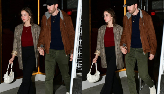 Chris Evans and his wife Alba Baptista on dinner date