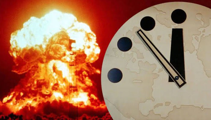 An illustration depicting the Doomsday Clock. — X/@theinsiderpaper