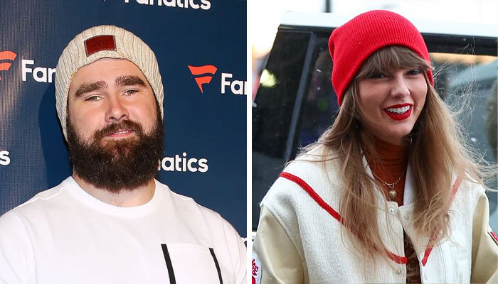 Taylor Swift, Jason Kelce were ‘wholesome chaotic’ at Travis Kelce’s game