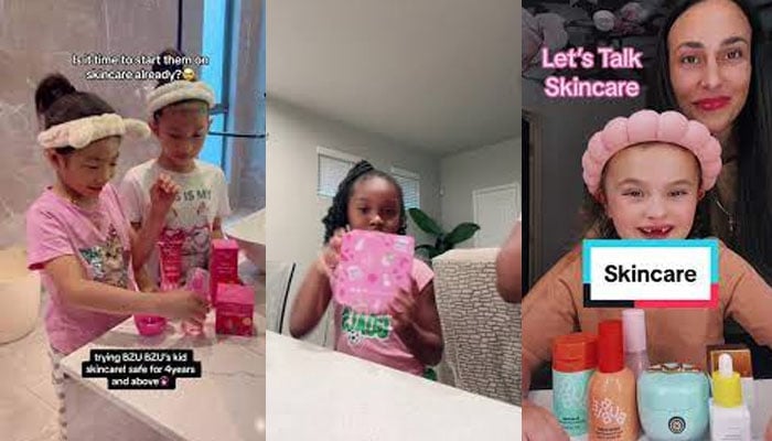 Scores of girl children are trying TikToks skincare trends. — TikTok