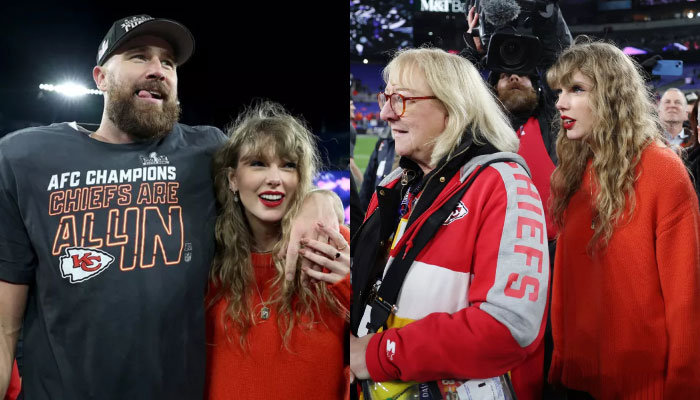 Travis Kelce celebrated his AFC Championship victory with Taylor Swift and his family