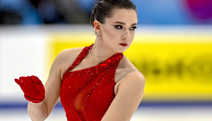 Kamila Valieva performs at the Megasport Arena in Moscow in November. — Anadolu