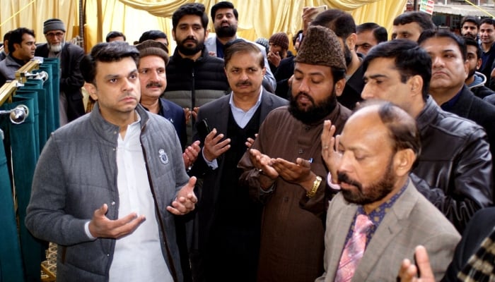 Special Assistant to the Prime Minister (SAPM) for Overseas Pakistanis and Human Resource Development Jawad Sohrab Malik (L) is inaugurating the series of welfare projects in Balochistan. —Ministry of Overseas Pakistanis and Human Resource Development