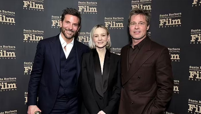 Brad Pitt honors Bradley Cooper at Santa Barbara International Film Festival.
