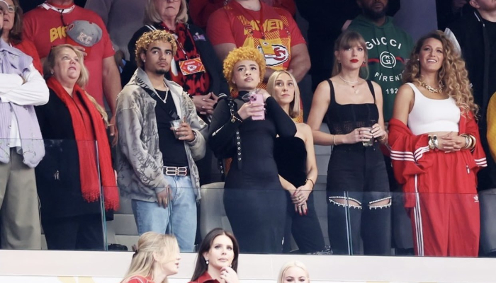 Taylor Swift arrives at Super Bowl 2024 with Blake Lively and Ice Spice