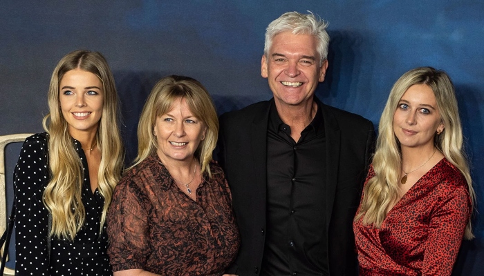 Phillip Schofield exuded happiness as he partook in a family outing in London alongside his family