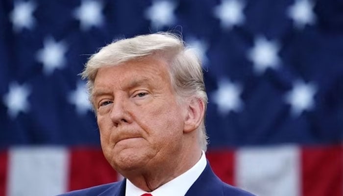 Donald Trump gestures during a political gathering. — AFP/File