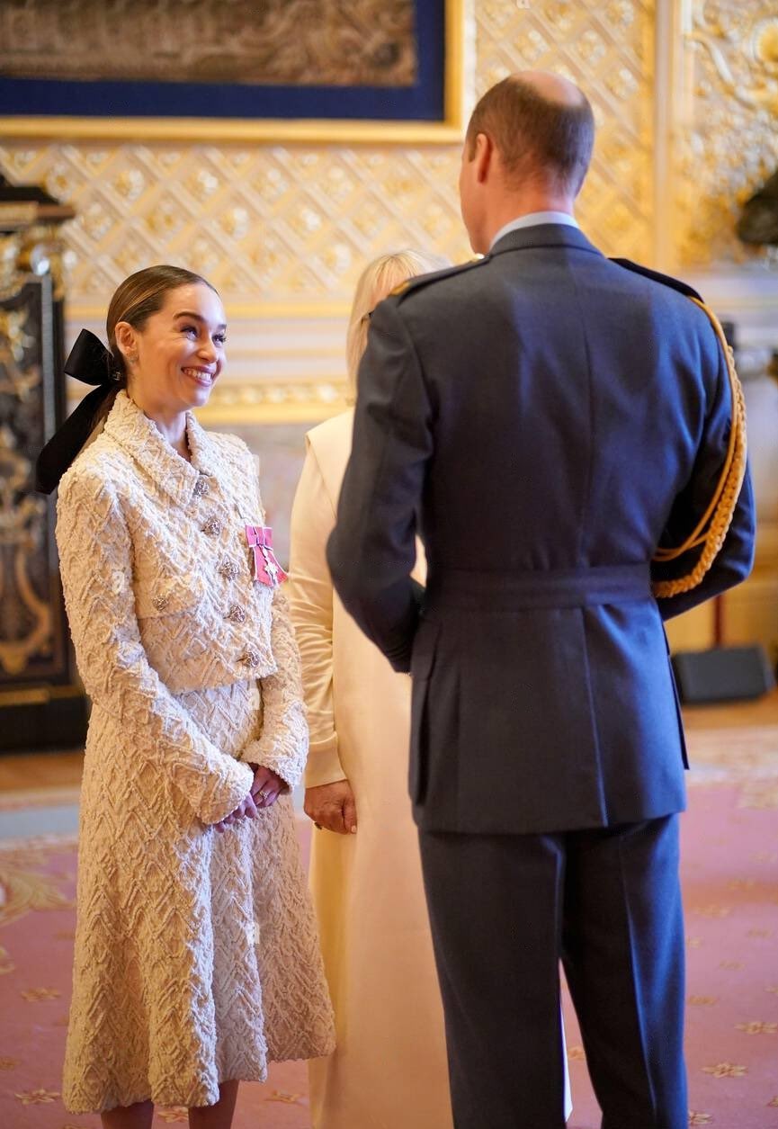 Prince William reunites with Emilia Clarke to honour her charity endeavours
