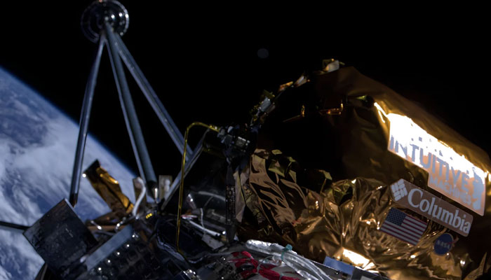 Houston merkezli Intuitive Machines'in Odysseus ay iniş aracı.  — NASA aracılığıyla Sezgisel Makineler