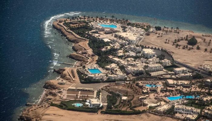 Representational image shows an aerial view of a luxury hotel complex in the Egyptian Red Sea resort city of Sharm el-Sheikh at the southern tip of the Sinai peninsula. — AFP/File