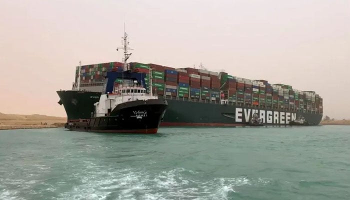 A cargo ship at the Suez Canal. — AFP/File
