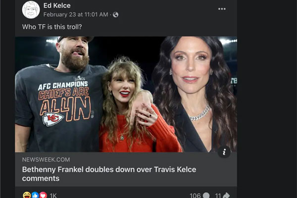 Travis Kelce’s dad wins over Taylor Swift fans after slamming Swelce haters