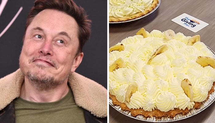 Elon Musk gestures during a gathering. A dish from Black-owned California bakery. — AFP/Giving Pies/File