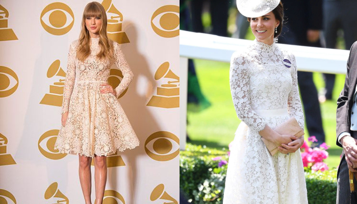 Four times Taylor Swift and Princess Kate made similar fashion choices