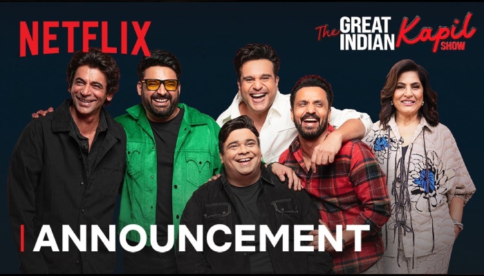The Great Indian Kapil Show will air from March 20, 2024 on Netflix