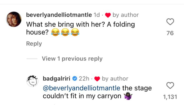 Rihanna reacts to her bigger than life luggage for Ambanis wedding