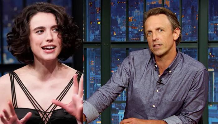 Seth Meyers on meeting Margaret Qualley with his little ones