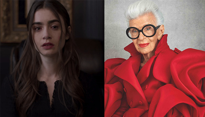 Lily Collins remembered fashion icon Iris Apfel in heartfelt note