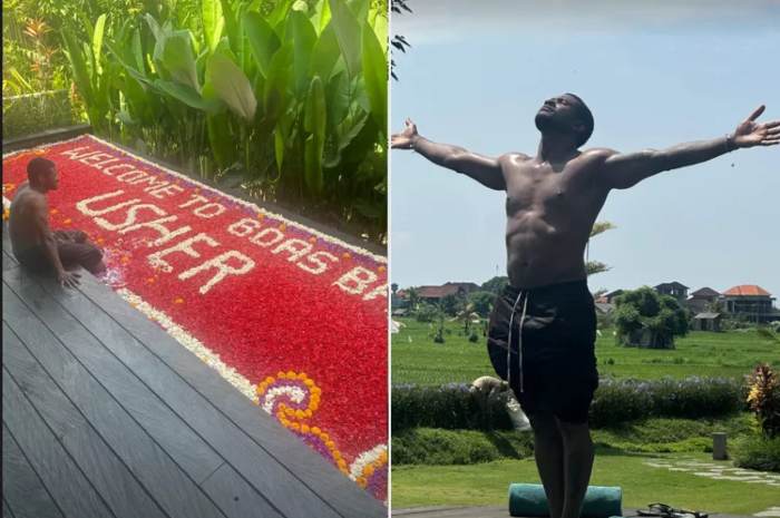 Usher shares relaxing Bali escape with personalised pool