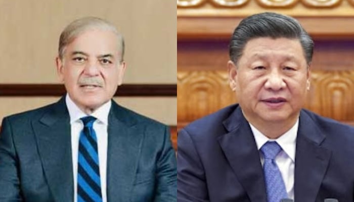 PM-elect Shehbaz Sharif (left) and Chinese President Xi Jinping. — PID/Xinhua/File