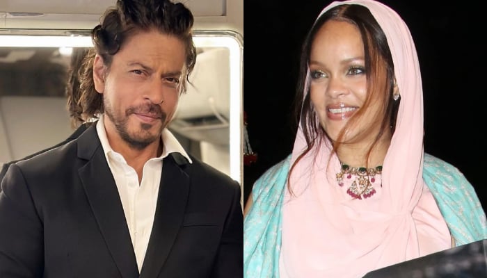 Rihanna cheekily poses with Shah Rukh Khan, photo leaves internet in frenzy