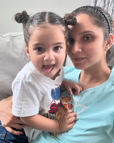 Sania Mirza with her niece. — Instagram
