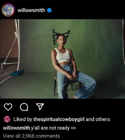 Willow announces release of new song, ‘Symptom of Life’: ‘Y’all are not ready’