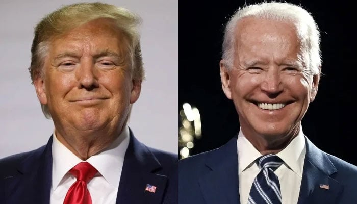 ABD'nin eski başkanı Donald Trump (solda) ve ABD Başkanı Joe Biden.  — AFP/Dosya