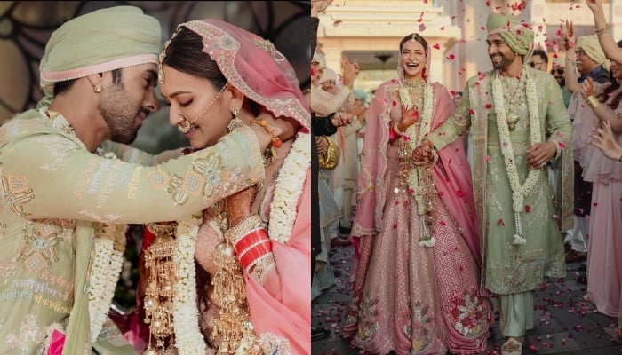 Pulkit Samrat and Kriti Kharbanda share initial wedding photos