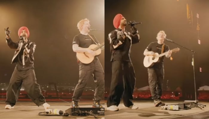 Diljit Dosanjh and Ed Sheeran set Mumbai alight with Punjabi performance of Lover