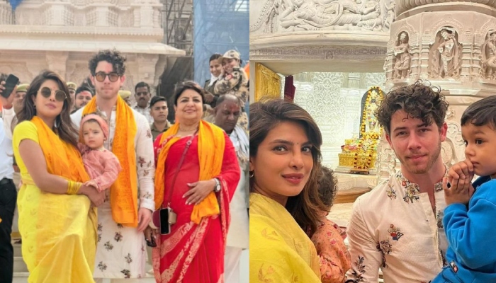 Priyanka Chopra visits temple with husband Nick Jonas and daughter Maltie