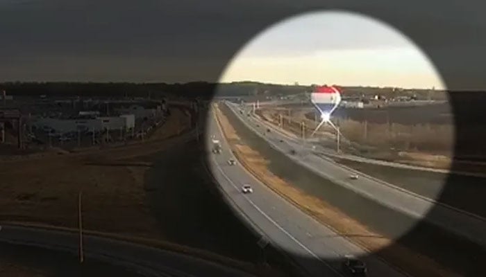 Hot-Air balloon accident caught on camera in Rochester. — MnDOT via Storyful