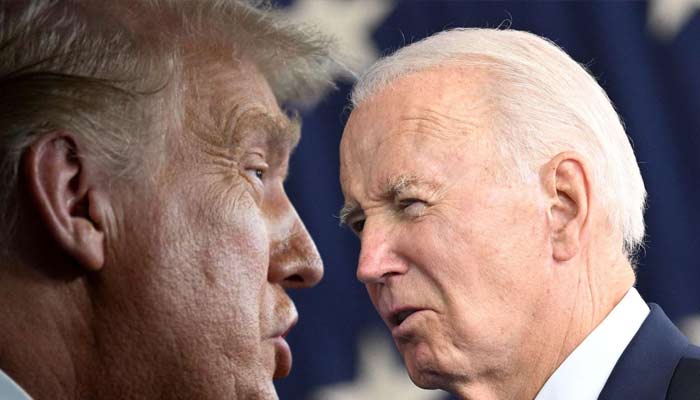 Donald Trump lashes out at crooked Joe Biden for criticising his bloodbath rhetoric. — AFP/File