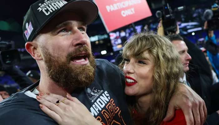 Taylor Swift and Travis Kelce spotted together. — Patrick Smith/File